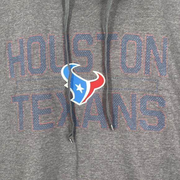 Majestic gray Houston Texans hoodie long sleeve kangaroo pocket men’s 4XL shirt - Picture 7 of 14